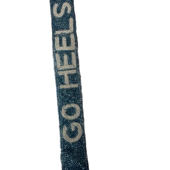 UNC Blue & White Beaded Purse Bag Strap Game Day Chapel Hill North Carolina - Picture 2 of 7